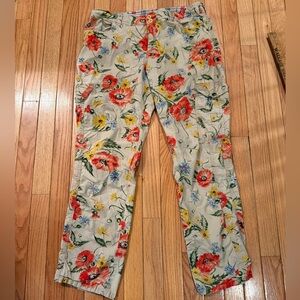 Floral Women's Gardening birding hiking Chinos